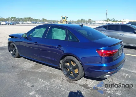 2021 Audi A4 Premium Plus 45 Tfsi S Line Quattro S Tronic из США, поврежденный, VIN WAUEAAF48MN001826